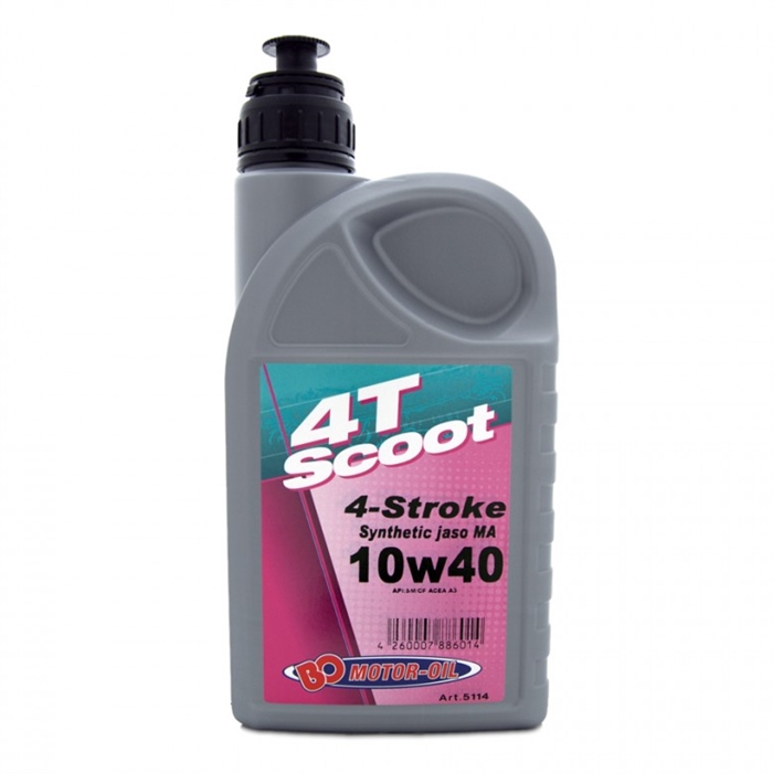 BO Motor-oil 4T scooter olie 10W40     12 X 1 Ltr.